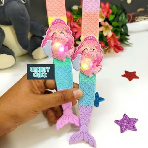 Image of FunBlast Space Wrist Band for Kids - Kids Wrist Bands for Boys and Girls, Slap Band Cute Bracelet with LED Light Up, Return Gift for Kid