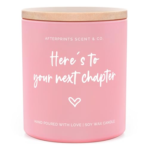 Afterprints New Chapter Candle for Women Coworker Leaving Gifts for Women