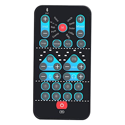Honiwu Voice Changer, Mini Voice Changer Device, Portable Sound Card Multifunction Recording Equipment Set, 8 Sound Effects