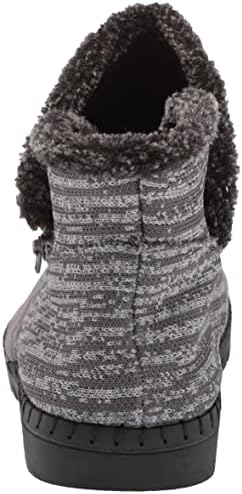 Easy Street Women's Archie Athleisure Bootie Ankle Boot, Two-Tone Grey Knit, 7 Wide | Image 2