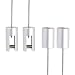 TOPNIKE Ceiling Sign Hanger, Aluminum, Display for Large Picture/Billboard/Sign Board/Frame, 2 Pack, Silver