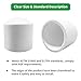 LESSO 1 inch PVC Pipe End Cap | 6 Pack Schedule 40 Industrial Pipe Fittings 1