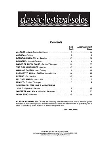 Classic Festival Solos (Tuba), Vol 1: Solo Book (Classic Festival Solos, Vol 1) - Image 3