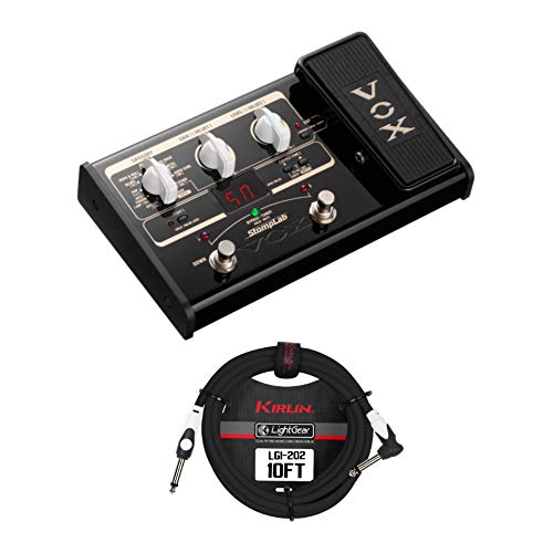 Vox StompLab 2G Modeling Guitar Multi-Effects Pedal with Guitar Cable Bundle (2 Items)