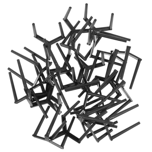 MUSISALY Stackable Pizza Tripod Collapsible Rack Plastic Pizza Serving Stand for Restaurant