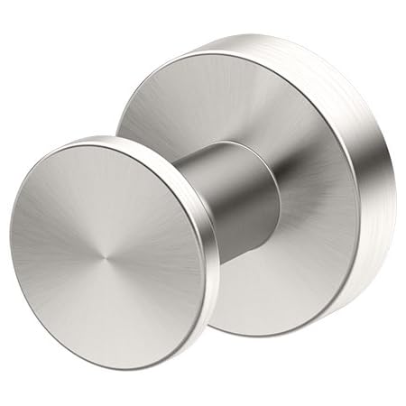 Gancio Gatco Glam 4635 Per Bagno, Finiture Cromo O Nichel Satinato, Design Elegante E Sottile