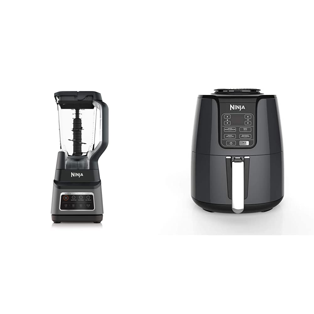 Ninja Professional Blender and Air Fryer Kitchen Appliance Bundle