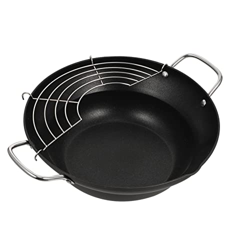 Ciieeo Mini Deep Fry Pan with Non-Stick Coating and Stainless Steel Build, Japanese Style Tempura Fryer Pot for Home and Kitchen Use, Induction Cooker Compatible
