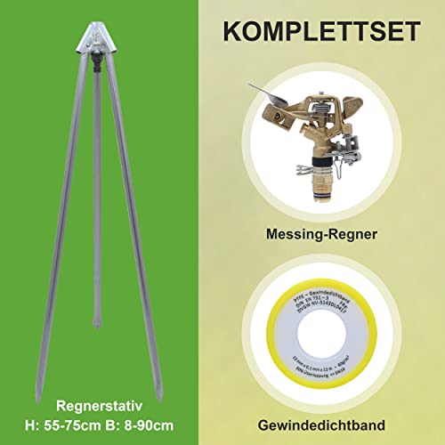 Vyrsa Agrarflora VYR-50 Hochregner mit Dreibeinstativ und Dichtungsband