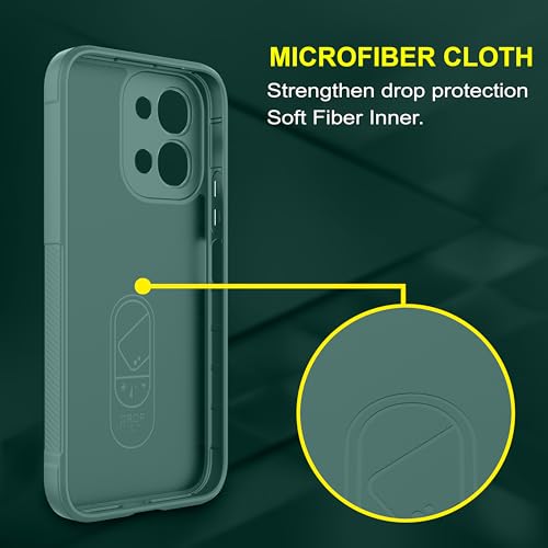 Zapcase Vivo T5x 5G Back Case Cover, Dark Green Magic-Dark Green - Image 5