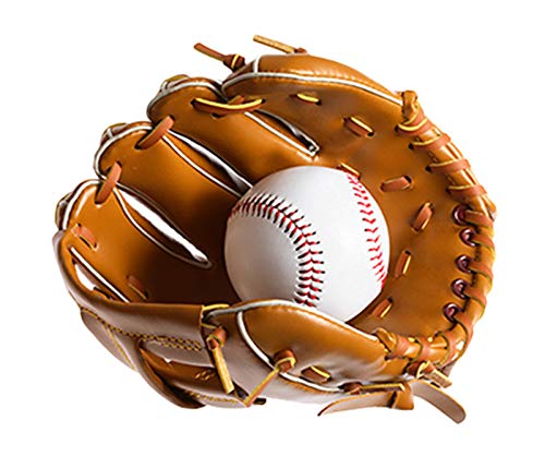 DRM Leather Baseball Balls Standard Size Official Softball Ball Rounders Ball Little League Competition Grade Youth Baseballs, Markable,Pack of 12 (Leather)
