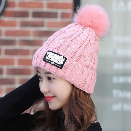 Conjunto de gorro de lana y bufanda de dos piezas para invierno 5