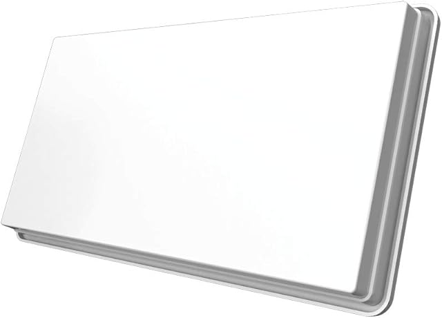 STRONG SlimSat SA 62 Twin antena płaska [zintegrowany LNB, SAT, dla 2 użytkowników, łącznie z uchwytem, anteną, anteną satelitarną] biała