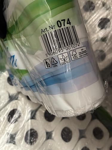 64 Rollen Vella Toilettenpapier, 3-lagig, Zellstoff weiß, 150 Blatt je Rolle