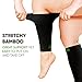BAMS Plus Size Calf Compression Sleeve for Women & Men, Viscose from Bamboo Extra Wide Leg Support for Shin Splints, Leg Pain Relief and Support, Swelling, Travel