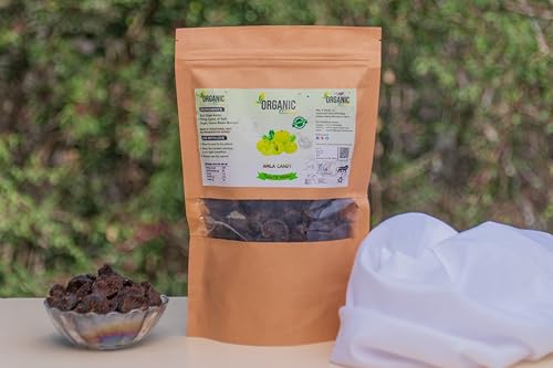 Image of Organic Anand Natural Dried Sweet Amla Candy| Awla Supari (Indian Gooseberry) Salt, Sugar, Masala Candy Homemade Amla Candy, Dry Amla Pieces,(200gm- Pack of 2)