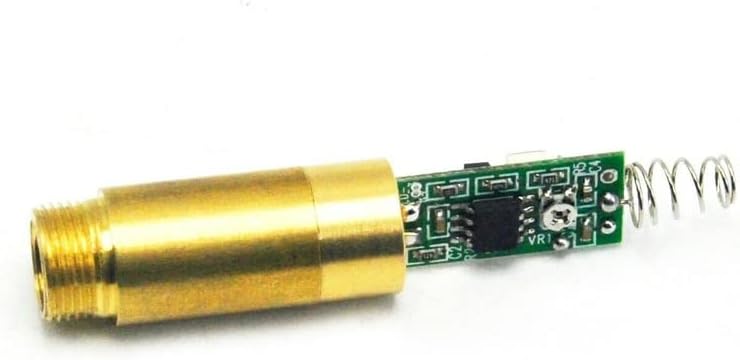 High Power 532nm 200mW Green Focus Dot Diode Module 3.7V Driver DIY Laser Pointer Flashlight
