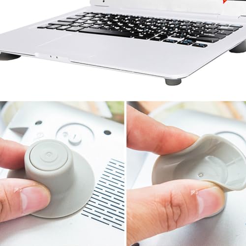 TEHAUX 8 piezas soportes antideslizantes de silicona para portátil miniatura 3