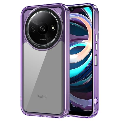 Image of Zapcase Back Case Cover for Mi Redmi A3 | Compatible for Mi Redmi A3 Back Cover | Case Cover with Camera Protection | (TPU + PC | Translucent Purple)
