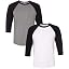 (1) Black/Deep Hthr + (1) White/Black