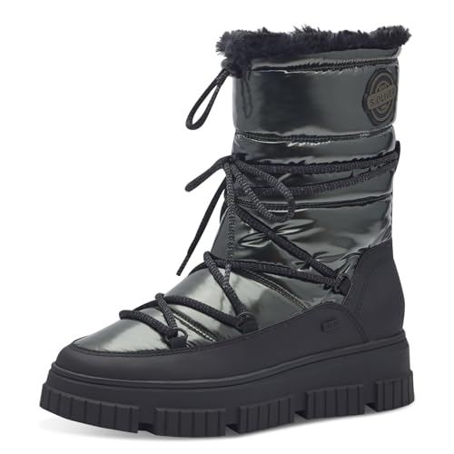 s.Oliver Mujer WL Lace Boot 5-26401-43, Botas para Nieve, Verde, 37 EU