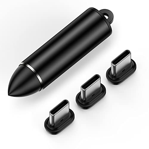 YKZ 3 cabezales adaptadores magnéticos USB C con organizador y ca...