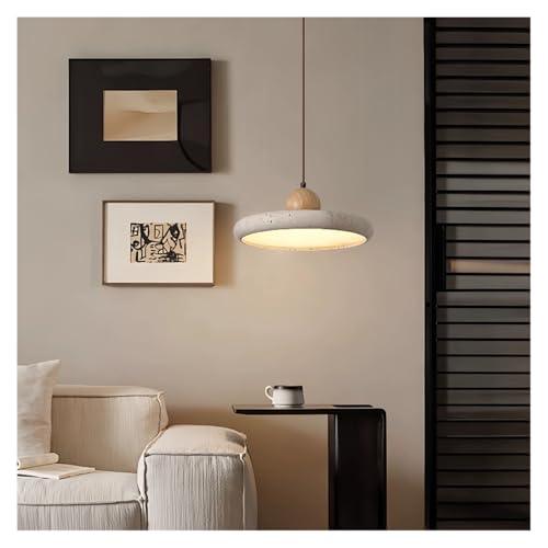 Lustre de restaurant OVNI en pierre jaune pour éclairer votre table de bar chic