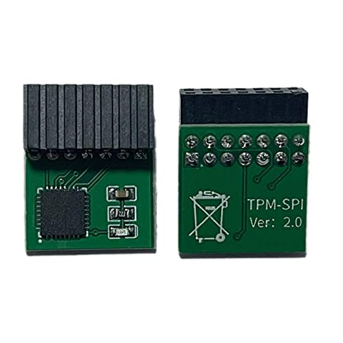 TPM 2.0暗号化セキュリティモジュール WIN11 2.0システムと互換性のあるリモートカード バージョン9665 専用カードピン-Asrock 14Pin SPI