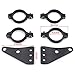 HTT Motorcycle Black 41mm Turn Signal Clamps Headlight Mount Bracket Fork Ear Chopper Cafe Racer Black for Universal CBR Kawasaki Suzuki Harley Davidson
