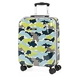 SKPAT - Maleta Cabina Avión Pequeña con 4 Ruedas 55x40x20 Maleta Viaje Rígida Resistente y Ligera de Marca SKPAT. Trolley Equipaje de Mano Cabin Ok Candado TSA 133250, Color Azul