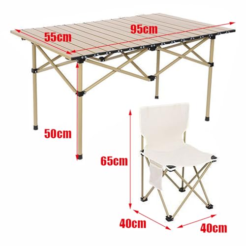 Ensemble table de pique-nique pliante ultra légère et stable - 4