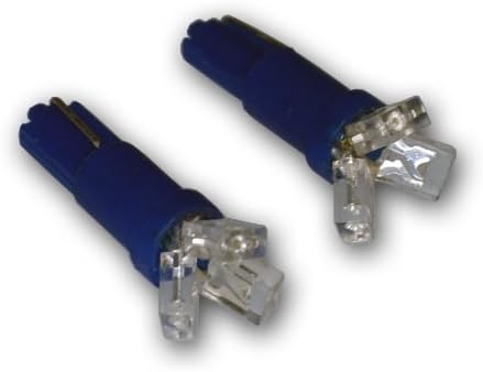LEDHBI-T5-B3 High Beam Indicator LED Light Bulbs T5, 3 LED Blue 2-pc Set