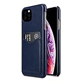 Melkco プレミアムレザーカードスロットバックカバー V2 Apple iPhone 11 Pro (5.8インチ)用 - ダークブルー