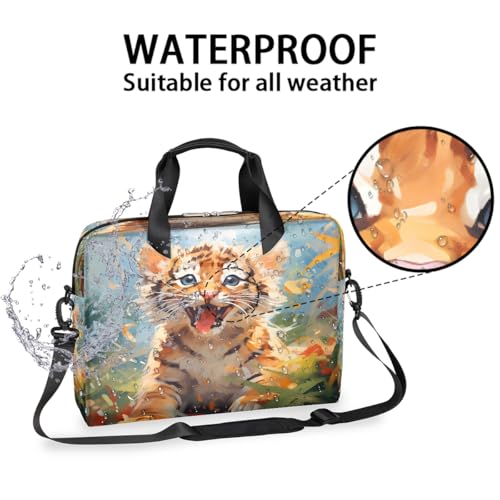 Bolsa para portátil Lovely Animal Tiger 16 pulgadas miniatura 3