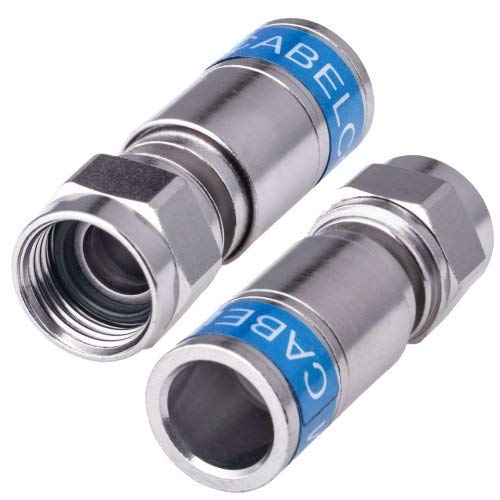 Cabelcon 25x F-Kompressionsstecker 7mm F-56-CX3 7.0 QM Quickmount Stecker Wasserdicht höchste Qualität