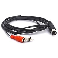 Our 5 pin DIN to RCA cable is perfect for connecting a CD player, VCR, DVD, Phono or LD to a Bang & Olufsen, Naim, Quad or any other European type stereo equipment with Din 5 Connector. Connectors: 5-pin Din male plug, 2 RCA male. The Midi to RCA cab...