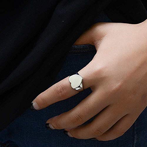 image for Jude Jewelers Stainless Steel Heart Shaped Classical Simple Plain Sign