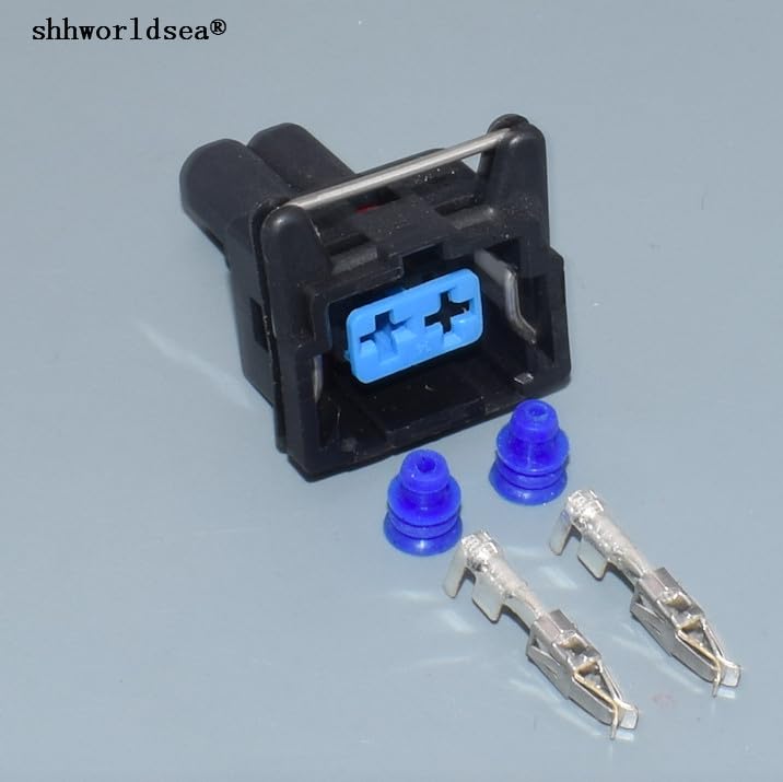 2pin 3.5mm Automotive Connector 2-Wire Harness Connector Plug with Terminals - (Color Name: 5set)