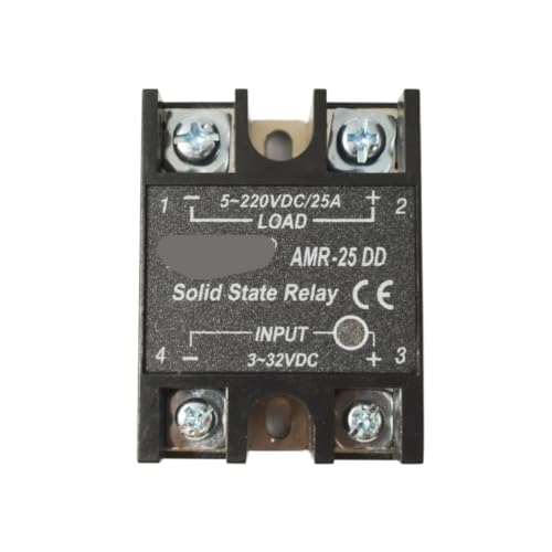 Relais statique AMR-25DD relais semi-conducteurs monophasé CC 5V 12V 30A