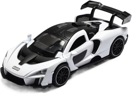 Image of 1:32 Maclaren Senna Sports Model Exclusive Alloy Diecast Pull Back Toy car with Openable Doors & Light Music Toys for Kids Boy Girl Gift (1:32 McLaren Senna -Random Color)