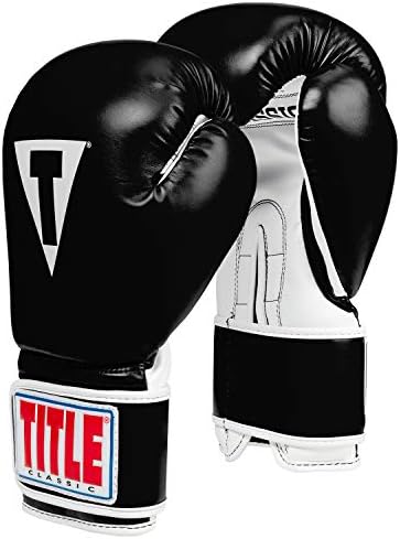 Title Classic Pro Style Training Gloves 3.0, Black/White, 16 oz