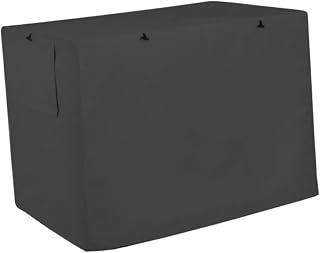 Protector para Jaula de Perro Funda de Oxford Duradera Privacidad para Recinto de Mascotas Fácil de Usar Color Negro