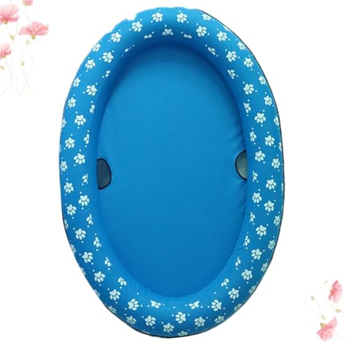 Piscine gonflable pour chiens Mikikit tapis flottant bleu