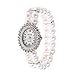 Produktbild shaoyanger Damen-Armbanduhr, Kunstperlen, Strass, luxuriös, modisch, elegant, Armband, Schmuck, Geschenke, elastisch, Universal-Charm-Dekoration m 4#