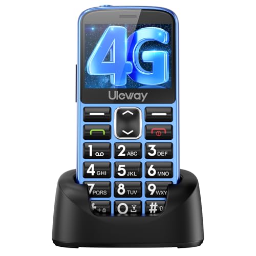 Tosaju 4G Senior Móviles Teléfono Móvil para Mayores Teléfono móvil sin Contrato fácil de Usar Celular para Ancianos con botón SOS USB Tipo C 1000 mAh batería