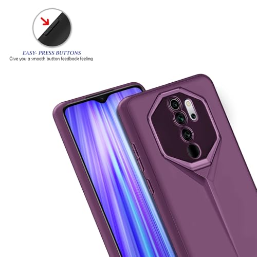 Image of Amazon Brand - Solimo Ultra-Thin Blade Runner Series Matte Finished Camera Protection Soft Back Cover for Mi Redmi Note 8 Pro - Purple