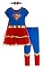 Warner Bros. DC Comics Disfraz de Supergirl con Vestido con Capa, Diadema y Leggings para Bebé Niña 0-6 Meses