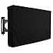KHOMO GEAR - PANTHER Series - Outdoor TV Cover Weatherproof Universal Protector for 55'' - 58'' LCD, LED, Television Sets - Works with Most Mounts & Stands. Built In Remote Controller Storage - Black