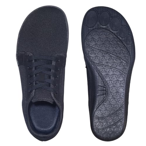 Men's Wide Toe Box Casual Shoes Barefoot Sneakers Wide Width | Zero Drop Sole | Resistant Slip and Breathable Walking Shoes for Men