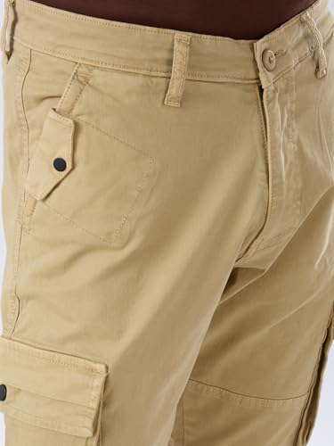 Image of Spykar Men's Mid Rise Regular Fit Cotton Pant (8907966888326P)